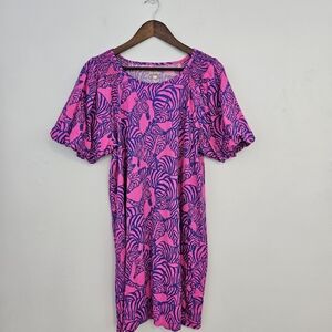 Lilly Pulitzer Vibrant Pink and Purple Dress